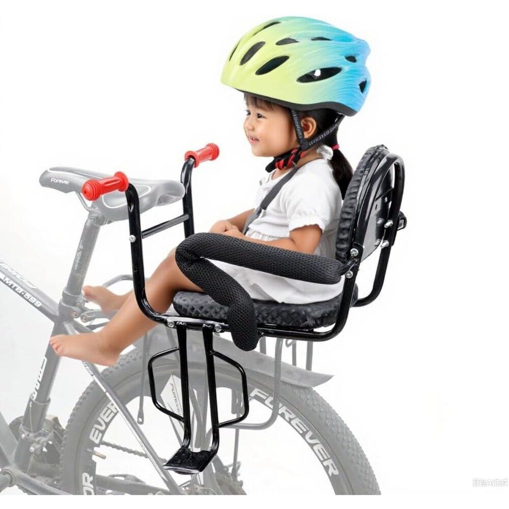 Kid's Bike seat Child Seat for Adult Bike Rear Back Seat for Kids with Helmet